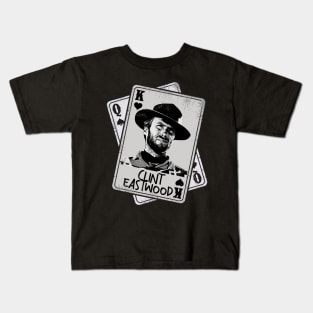 Retro Clint Eastwood Card Style Kids T-Shirt